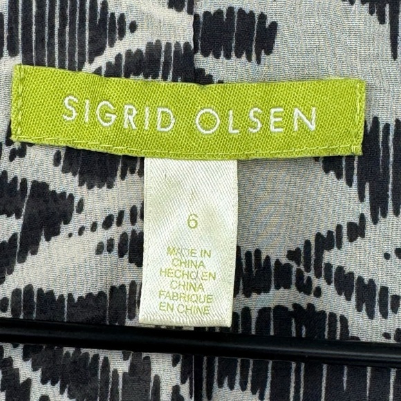 Sigrid Olsen 2 Piece Suit Shift Dress Blazer Jacket Gray Tweed Wool Blend | Sz 6 - Picture 12 of 15